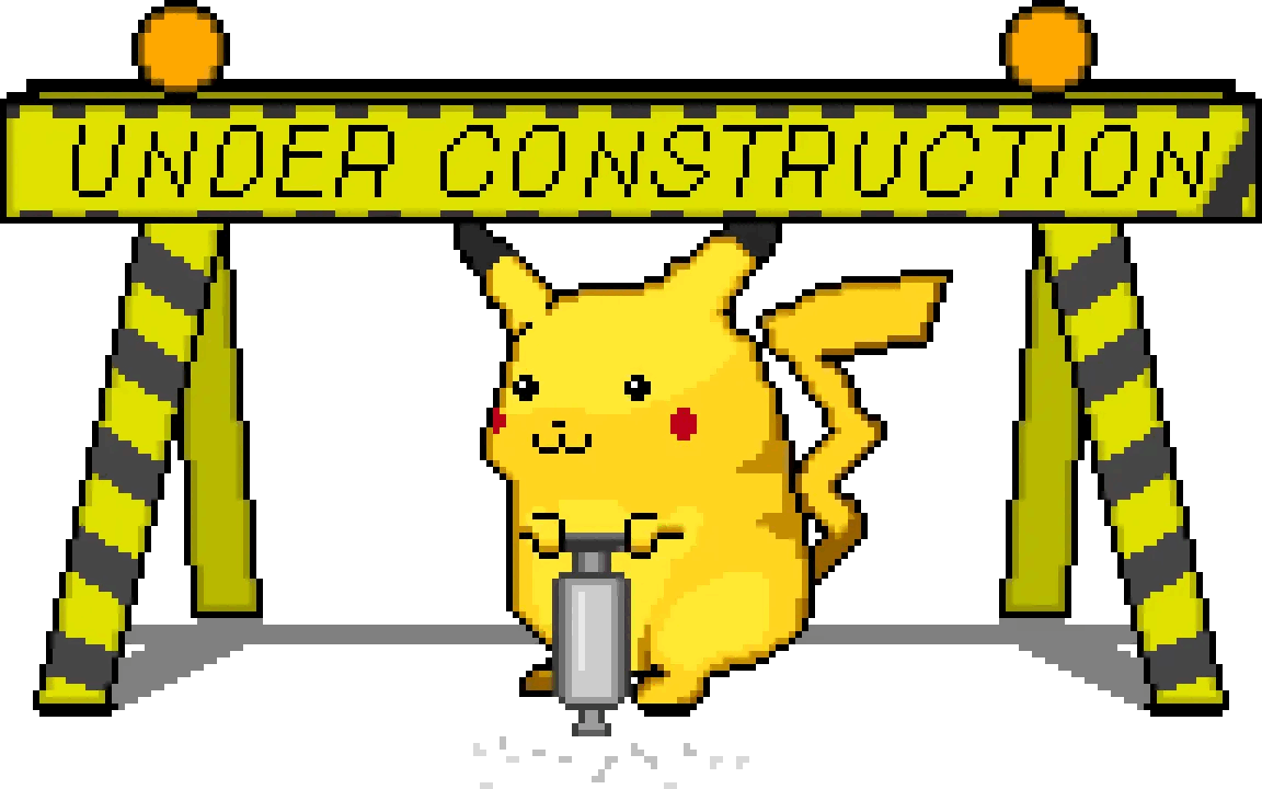 Pikachu Under Construction by prguitarman